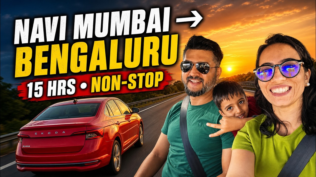 Navi Mumbai to Bengaluru in 15 Hours | Solo Drive in Skoda Slavia