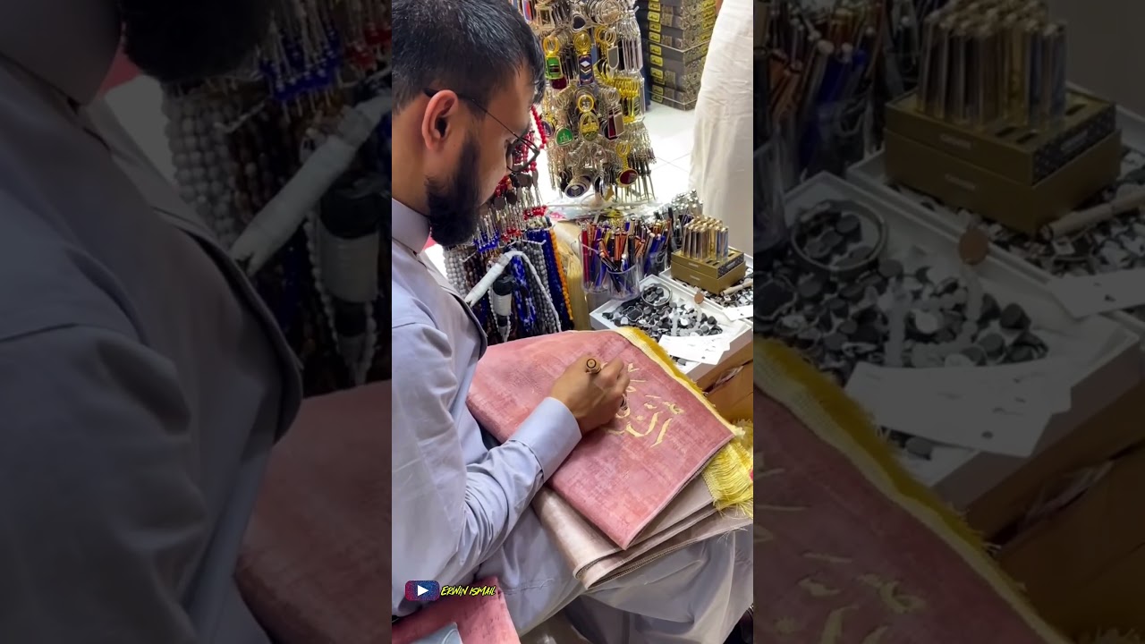 OLEH OLEH SAJADAH TULIS MADINAH YG WAJIB DI BAWA KETIKA SELESAI UMROH/HAJI