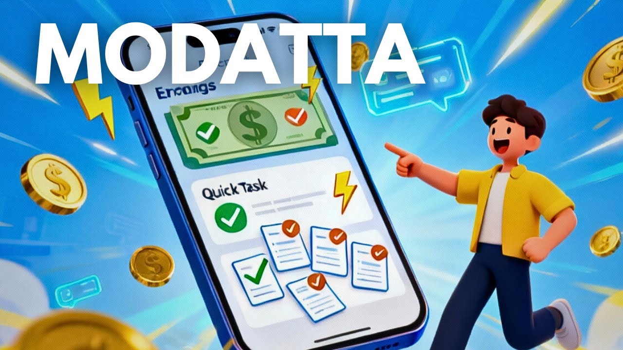 MODATTA: APP GRATUITO PAGOU R$22 REALIZANDO TAREFAS R&Aacute;PIDAS