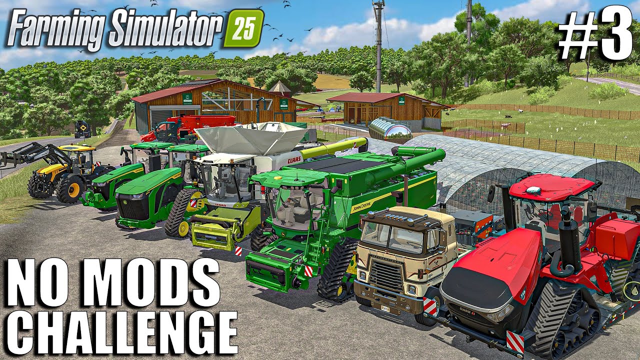 I UPGRADED THE FARM WITH NEW EQUIPMENT! - No Mods Challenge | #3 | Farming Simulator 25