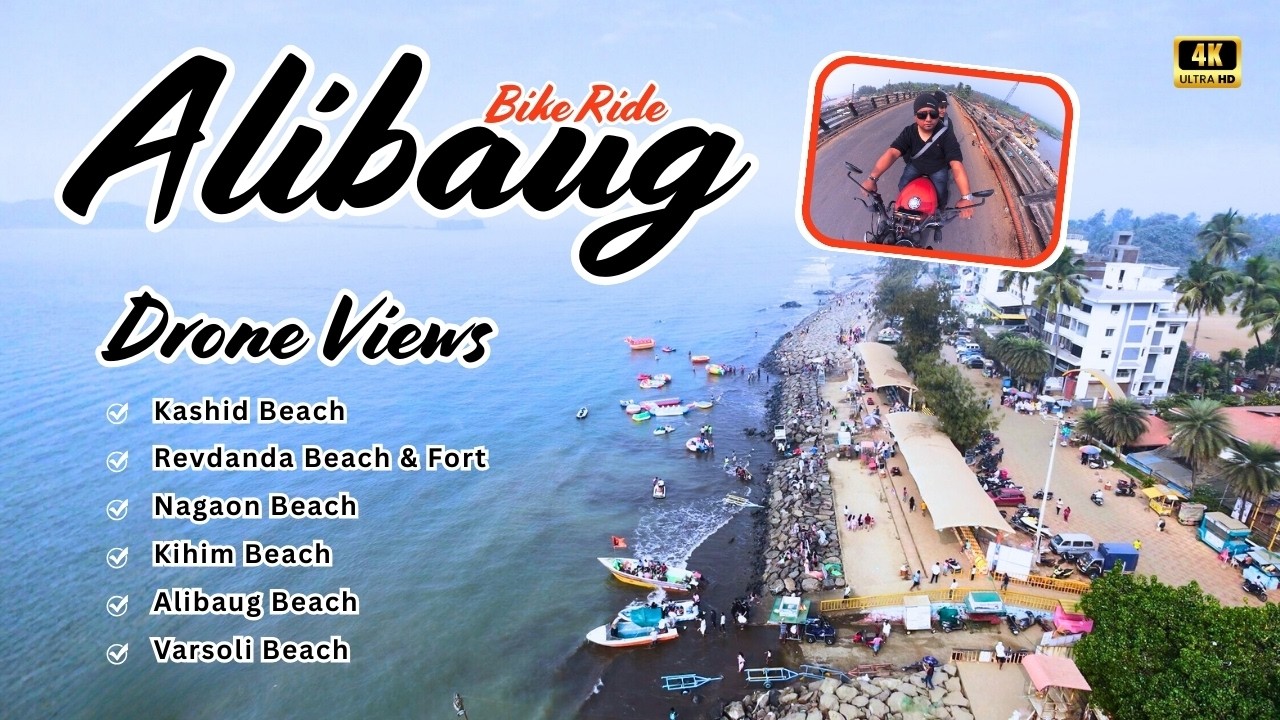 Mumbai to Alibaug | 6 Beautiful Beaches | 4K Drone Cinematic Travel Film