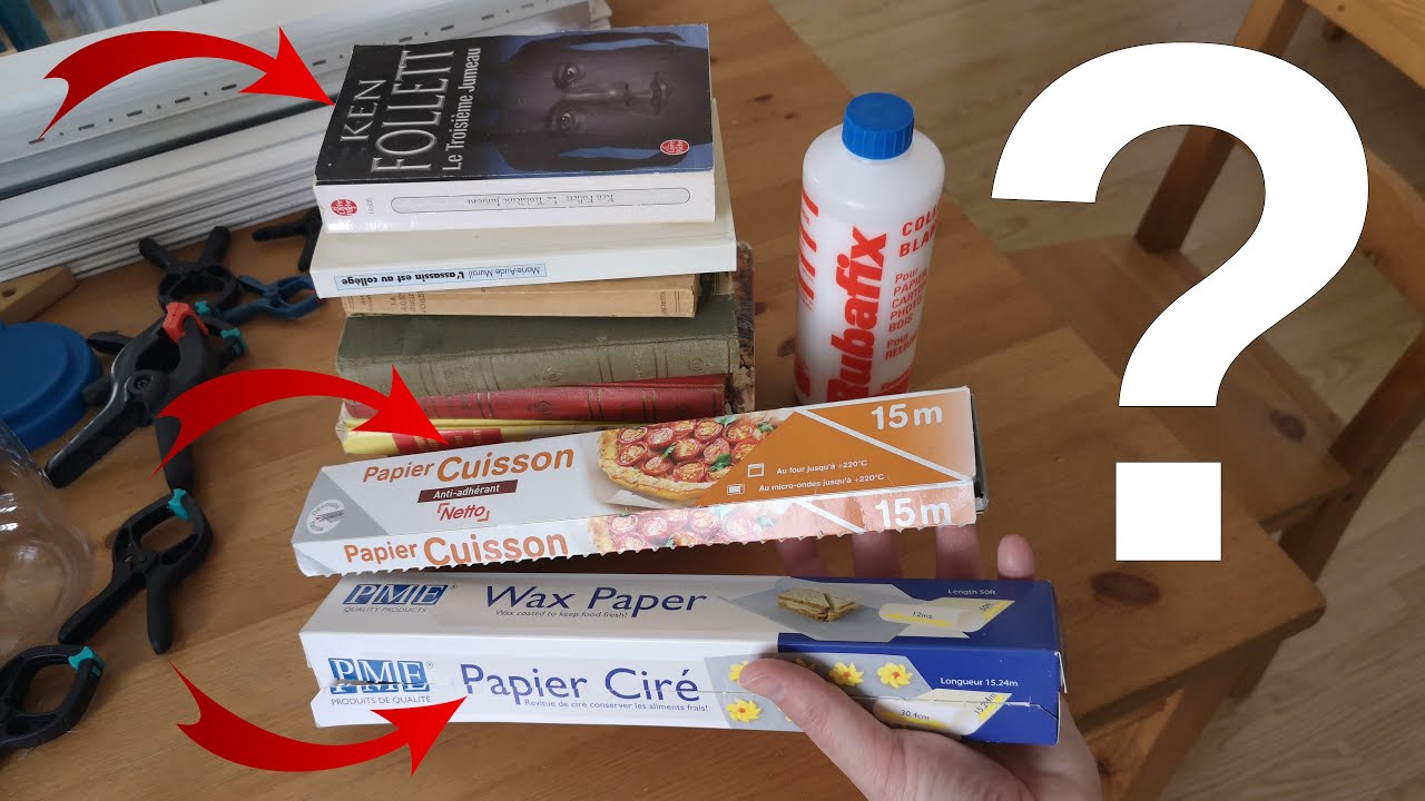 Peut-on utiliser du papier cuisson (sulfurisé) pour recoller des pages de livres à la colle blanche
