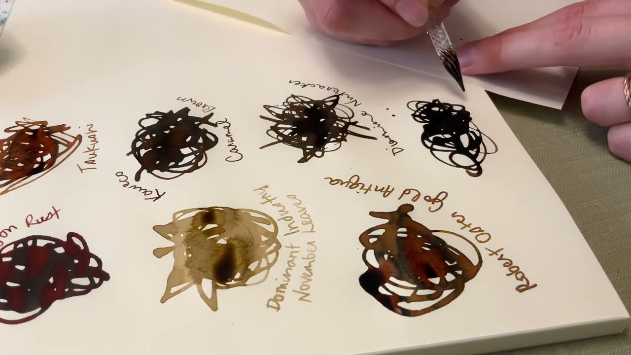 Introducing… My Brown Inks Comparison CHALLENGE // All the swatches!