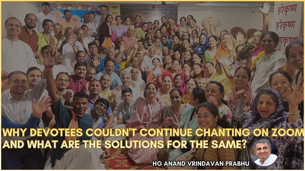 Why Devotees couldnt continue chanting on Zoom and what are the solutions for the same ?