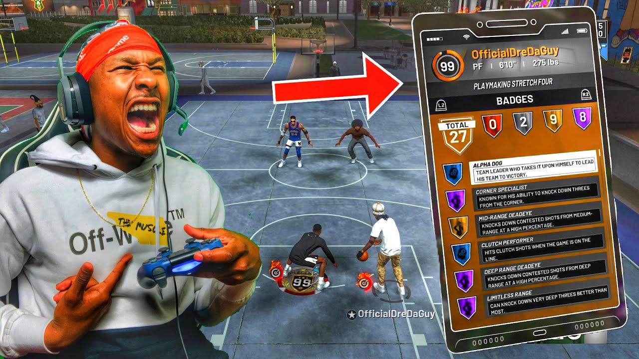 Hitting 99 overall on the FIRST Playmaking Stretch Big EVER! 99 overall reaction 2k19! Best Build!