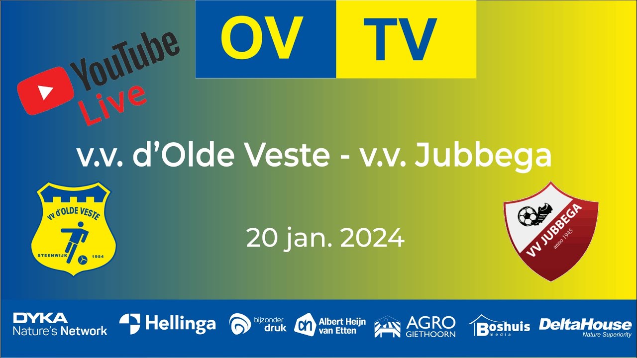 v.v. d'Olde Veste - v.v. Jubbega 20-01- 2024