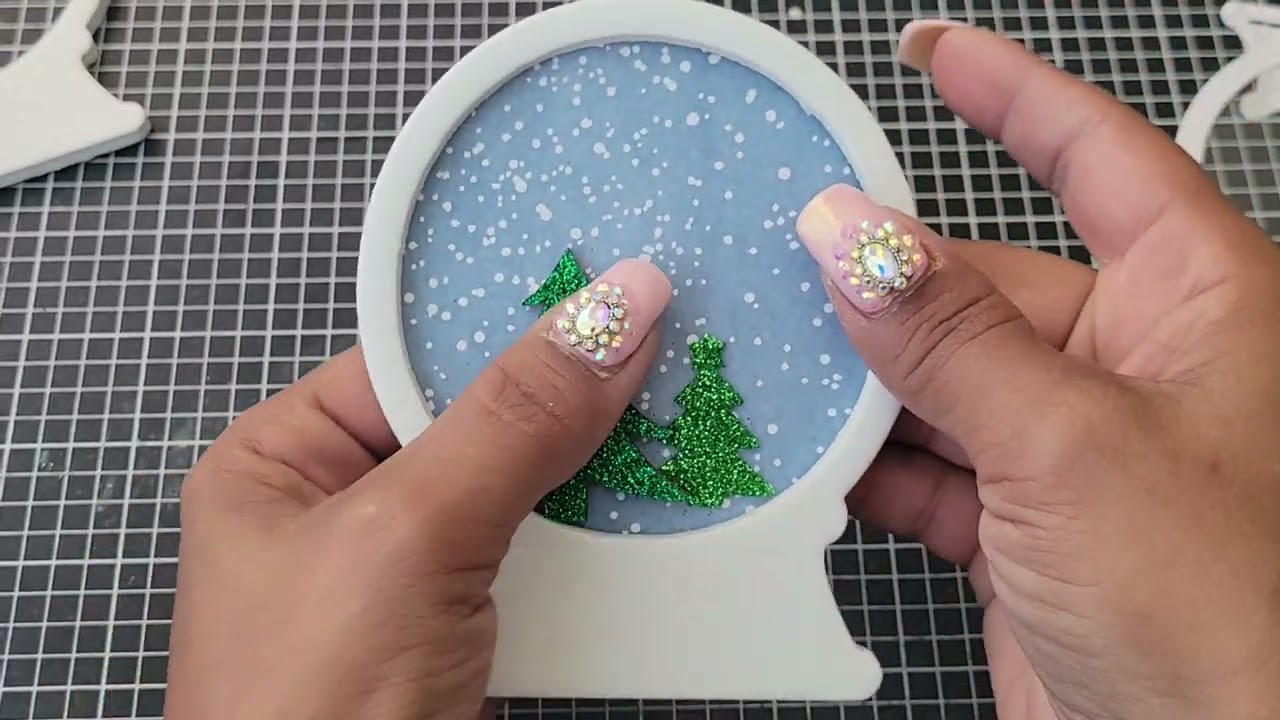 SNOWGLOBE SHAKER CARD TUTORIAL