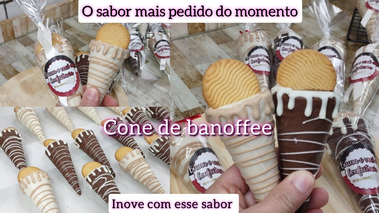 JÁ PENSOU NESSE SABOR? ESTÁ SENDO O MAIS VENDIDO DO MOMENTO / CONE DE BANOFFEE / FAÇA E VENDA