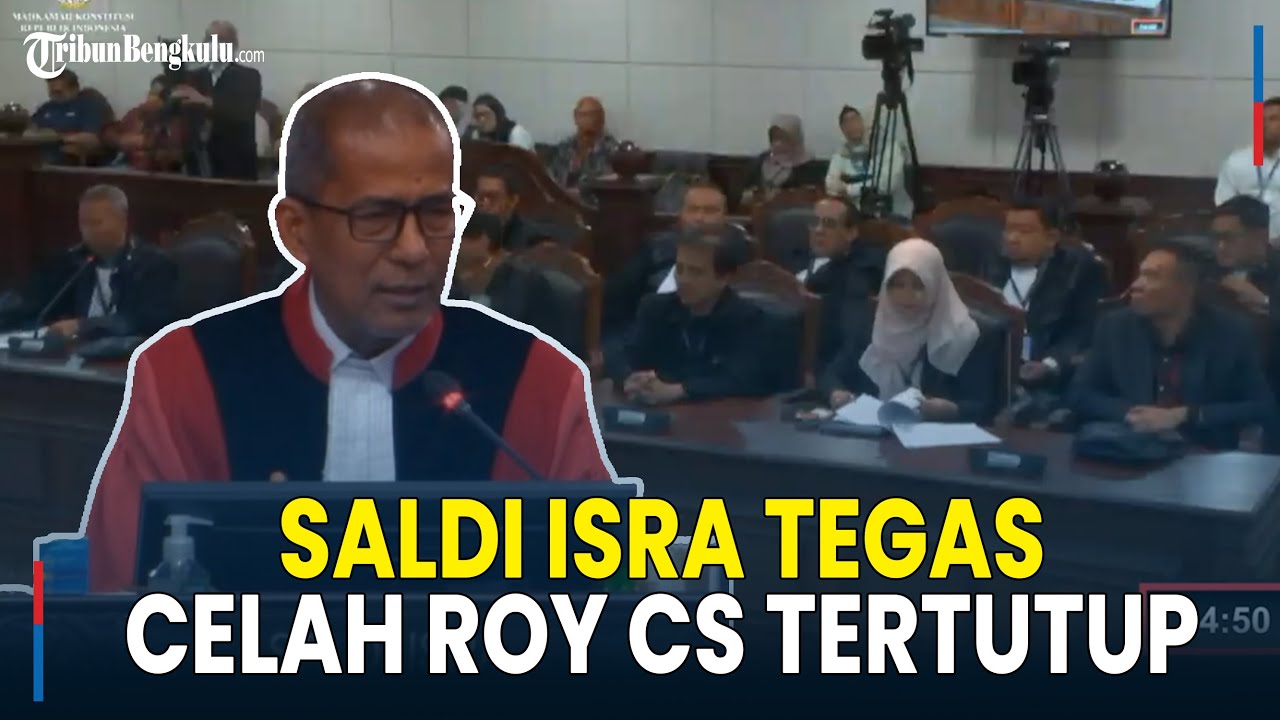 Tegur Refly Harun! Saldi Isra Tolak Keras Roy Suryo Hingga Dokter Tifa Bicara di MK: Tak Lazim Pak
