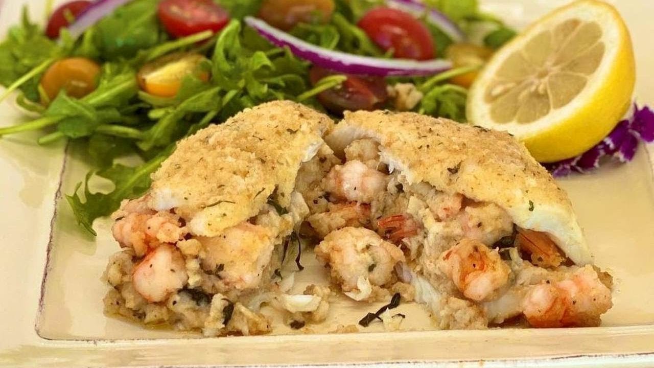 Easy Shrimp Stuffed Flounder