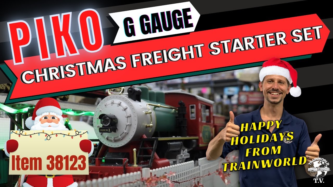 G Scale Piko Christmas Freight Starter Set