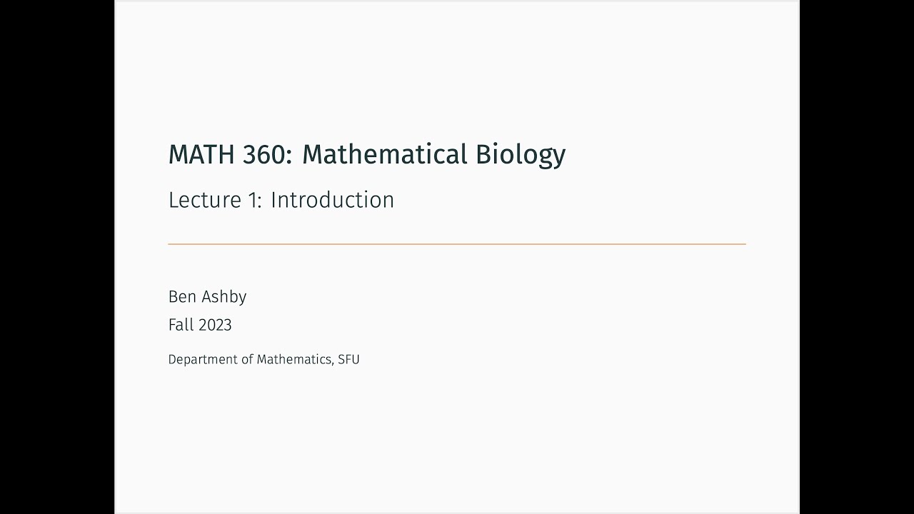 MATH 360 - Lecture 1 - Introduction