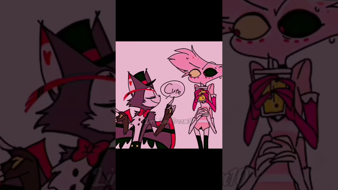 Angel dust x husk #hazbinhotel #edit #cute #ship #angel #shorts