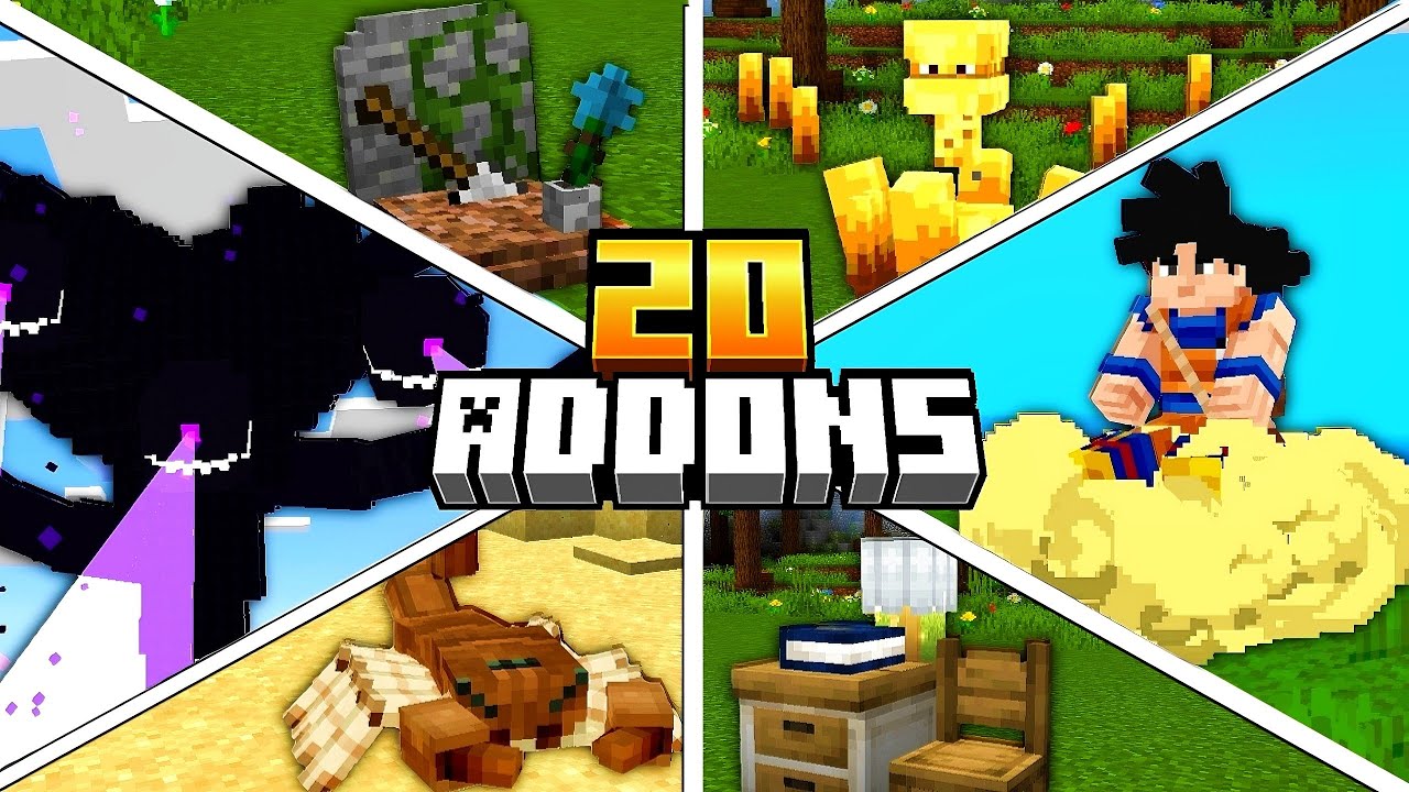 TOP 20 ADDONS SURVIVAL Para Minecraft Bedrock 1.21 