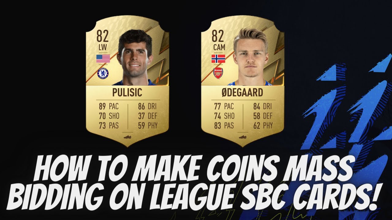 How To Make Coins Mass Bidding On League SBC Cards! - FIFA 22