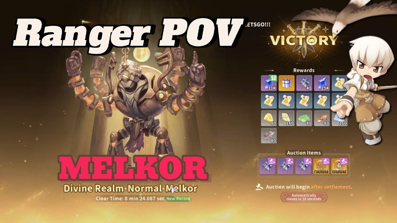 Ragnarok Online 3 PIONEER TEST - DIVINE REALM NORMAL MELKOR  | RANGER  POV