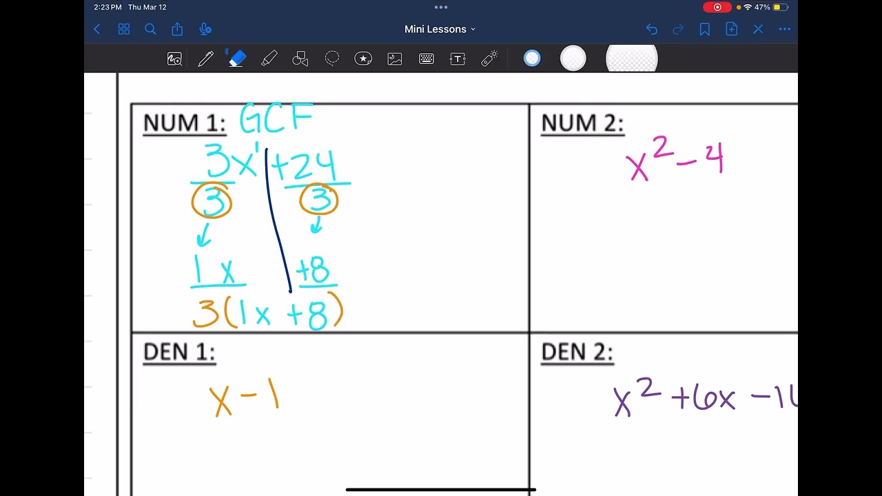 Mini Lesson: Multiply and Divide Rational Expressions
