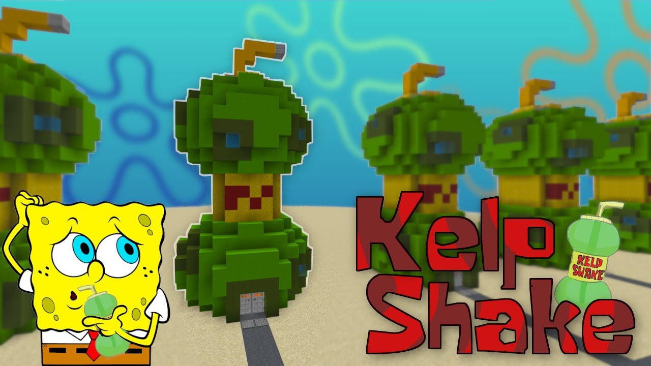 Minecraft Spongebob Schwammkopf | Bauanleitung von Kelp Shake 🧃