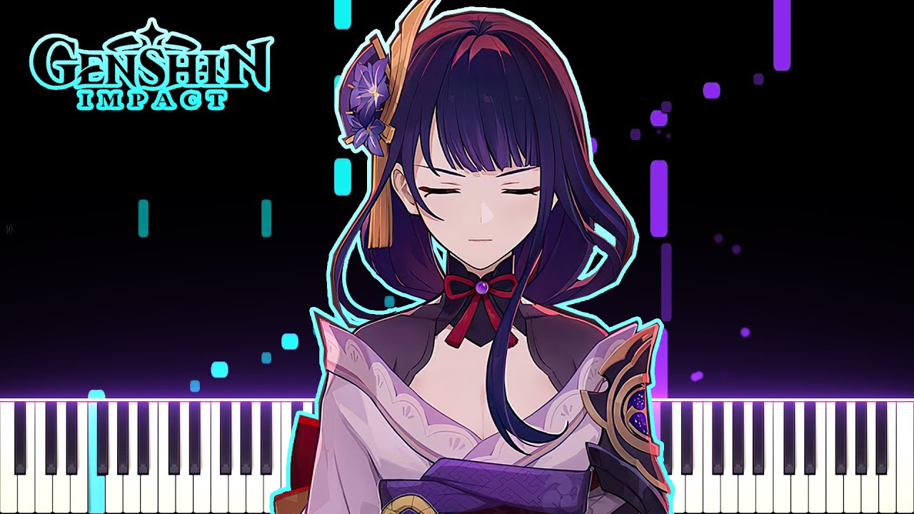 Raiden Shogun: Nightmare - Character Teaser OST | [Piano Cover] (Synthesia)「ピアノ」【Genshin Impact】