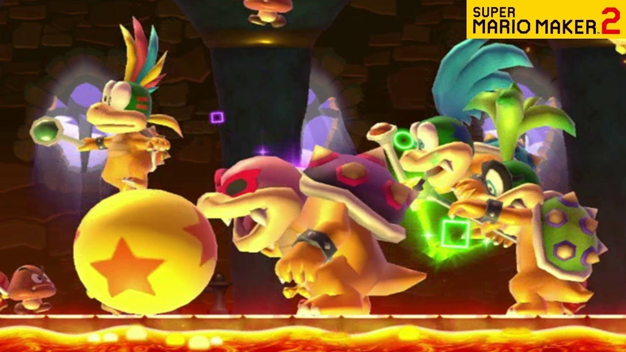 SUPER MARIO MAKER 2 - KOOPALINGS BOSS RUSH, AUTO LEVEL STAGES [Nintendo Switch]