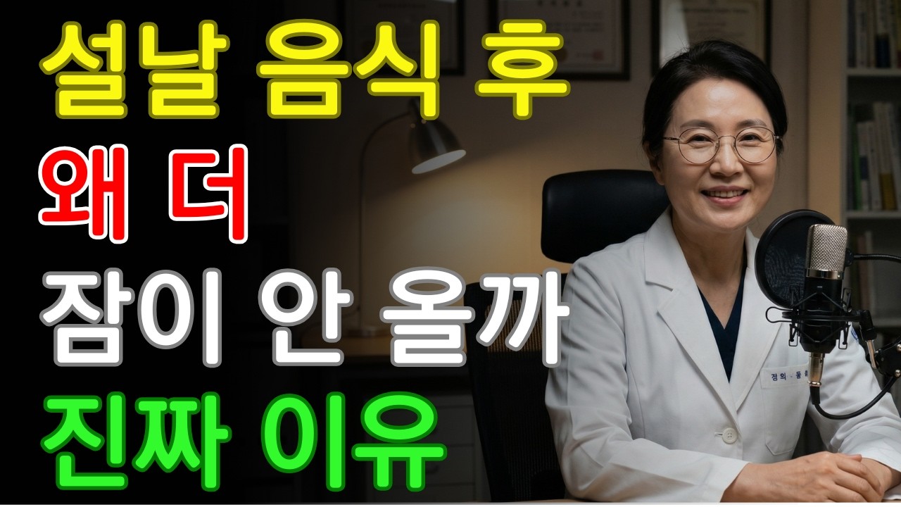 설날 음식 후 잠이 더 안 오는 진짜 이유 | 수면 | 노년기 건강 | 식습관