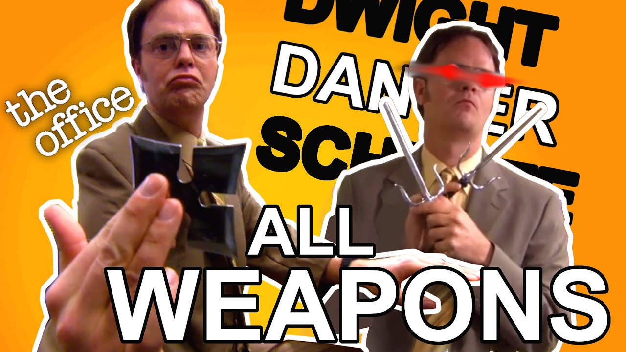 The Office | *ALL* (all of them) Dwight Shrute Weapons | HD 1080p