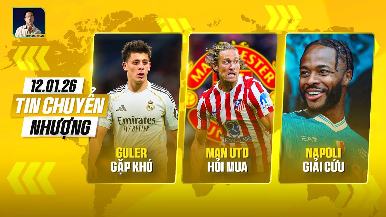 TIN CHUYỂN NHƯỢNG: GULER GẶP KHÓ TẠI MADRID, M.U MUỐN LLORENTE, NAPOLI SẮP GIẢI CỨU STERLING