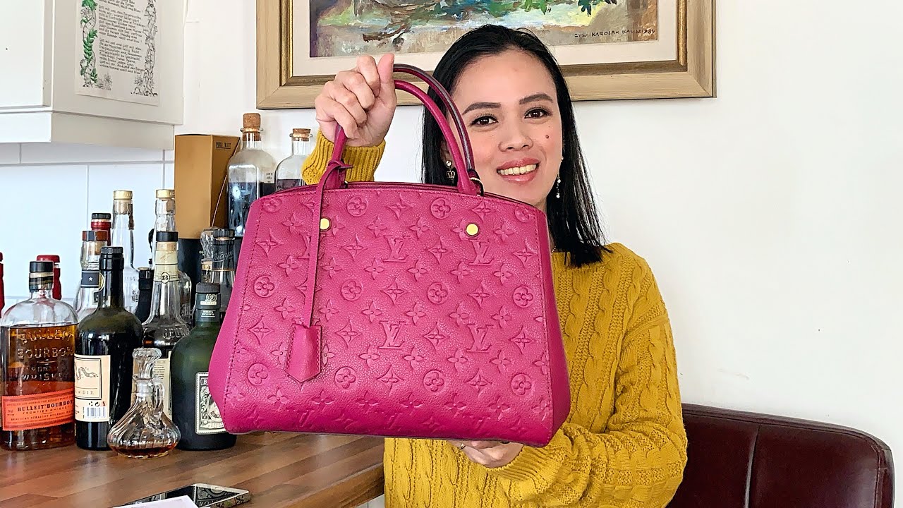 LOUIS VUITTON MONTAIGNE BB MONOGRAM EMPREINTE DAHLIA PRE-LOVED UNBOXING | CHRISTMAS GIFT