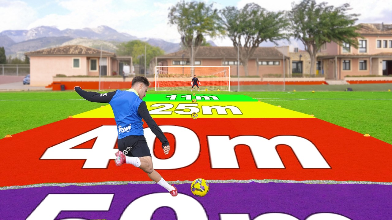 ¿DESDE QUÉ DISTANCIA PUEDE MARCAR GOL UN FUTBOLISTA DE PRIMERA DIVISIÓN?