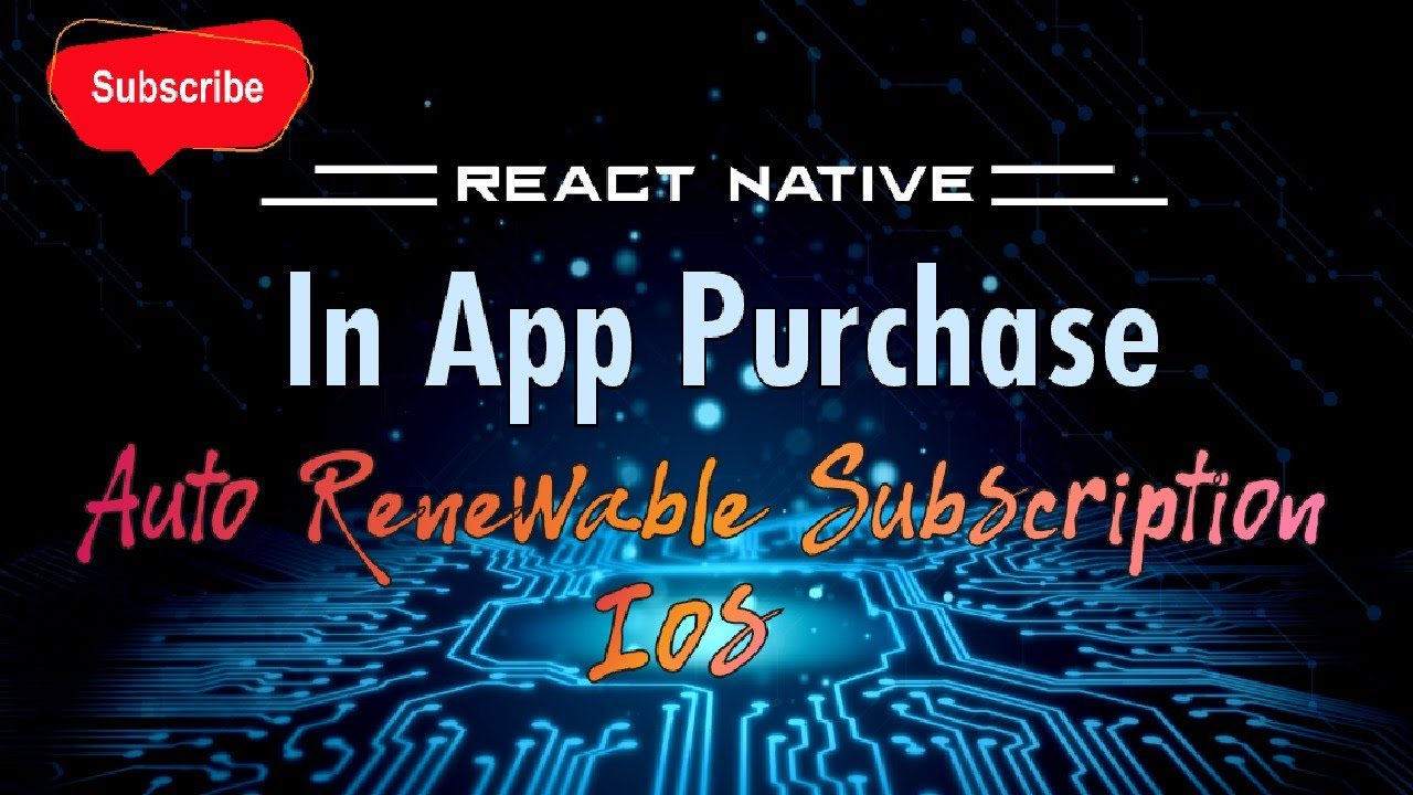 React native In app purchase auto renewable subscription ios