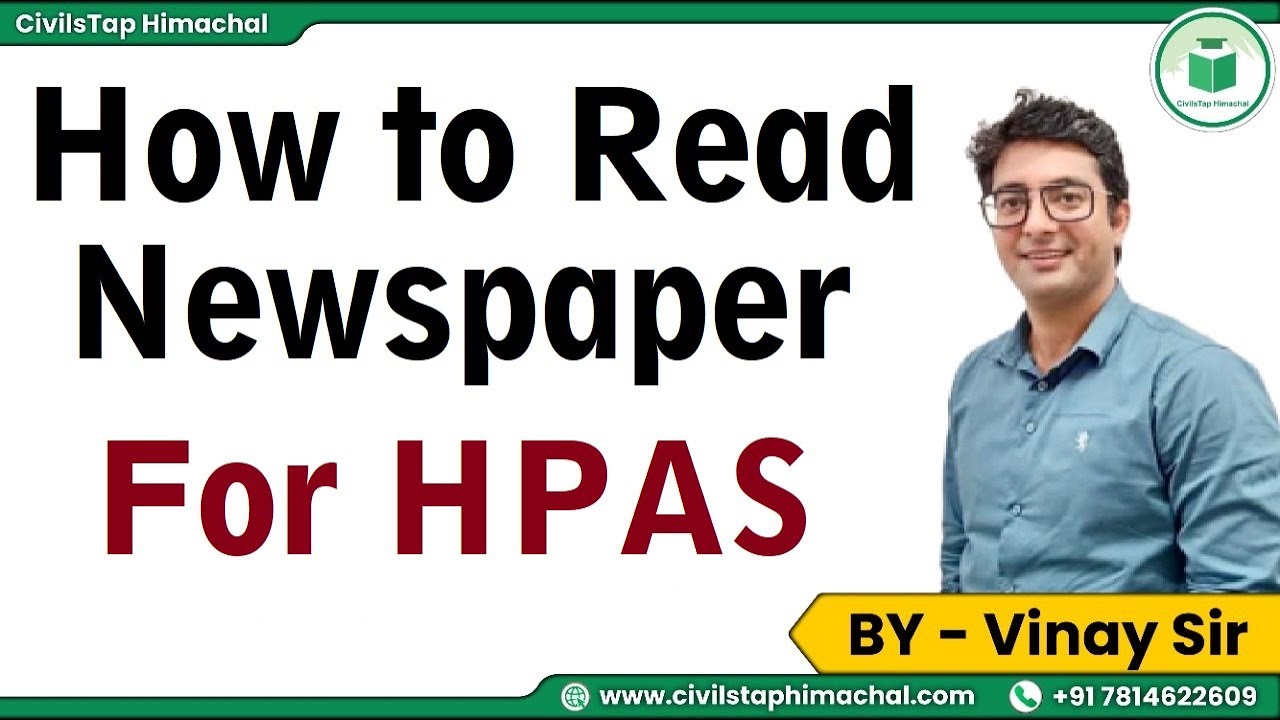 How to Read Newspaper for HPAS Exam | CivilsTap Himachal