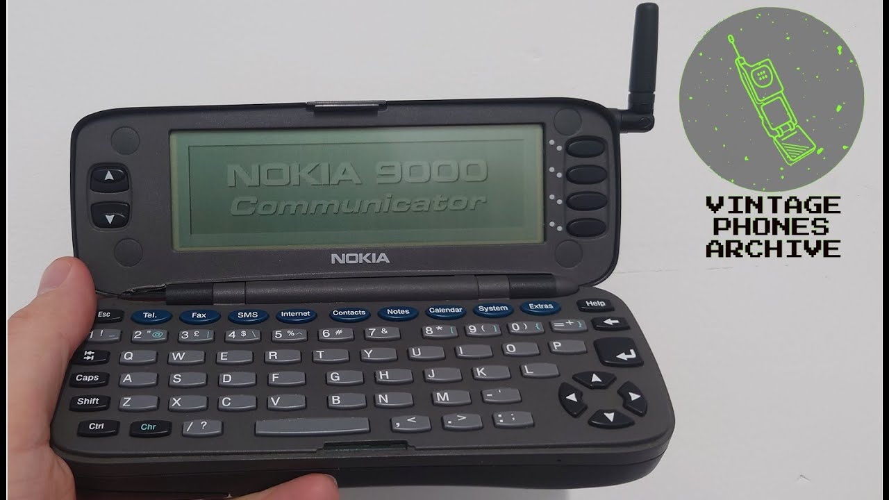 Nokia 9000 Communicator RAE-1N from 1996 - Menu browse, ringtones