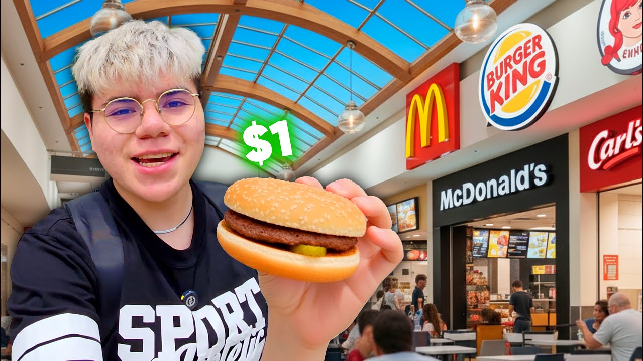 Probando la Hamburguesa más BARATA de los locales de comida ¿Valen la pena?