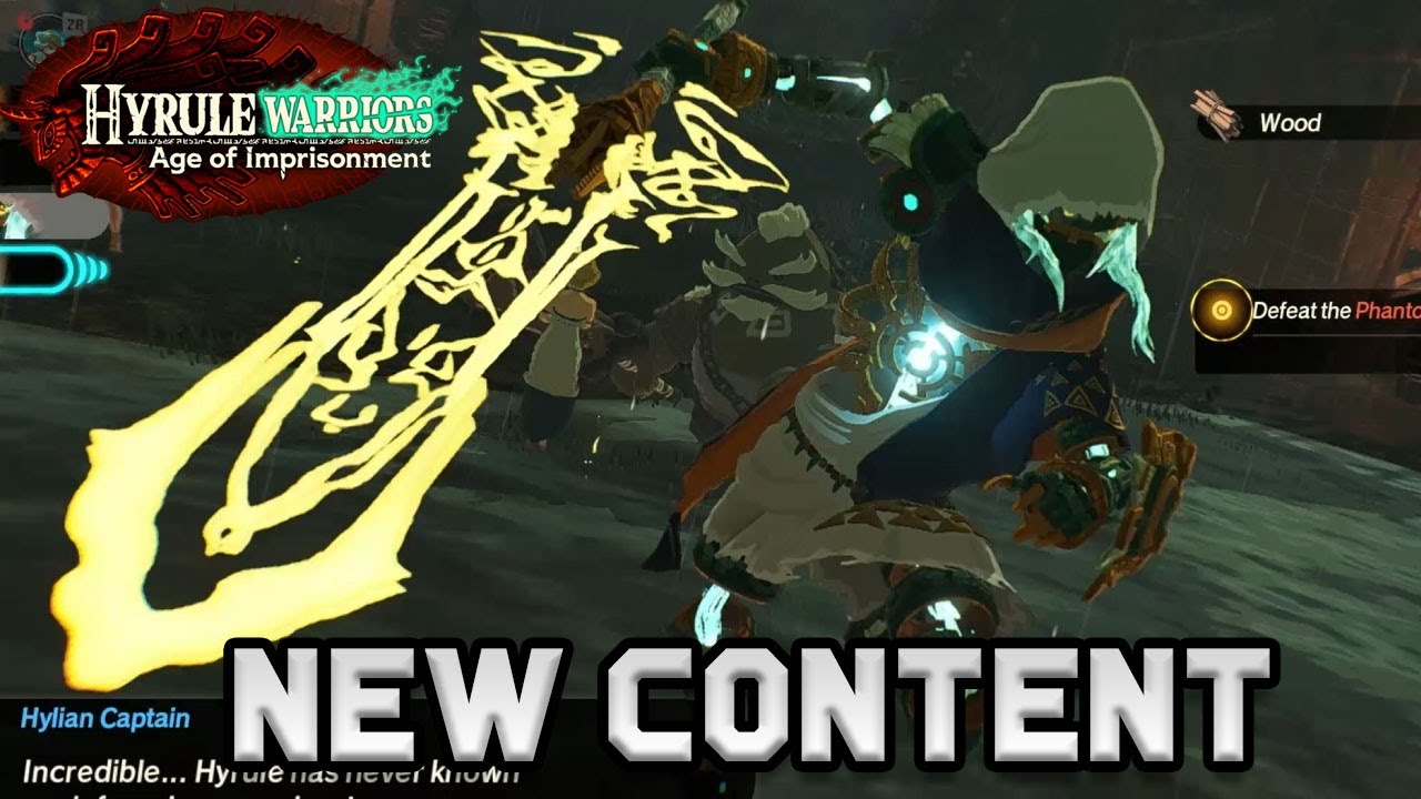 Hyrule Warriors Age of Imprisonment – New Post-Game Update New Weapons Sync Move & Hard Levels