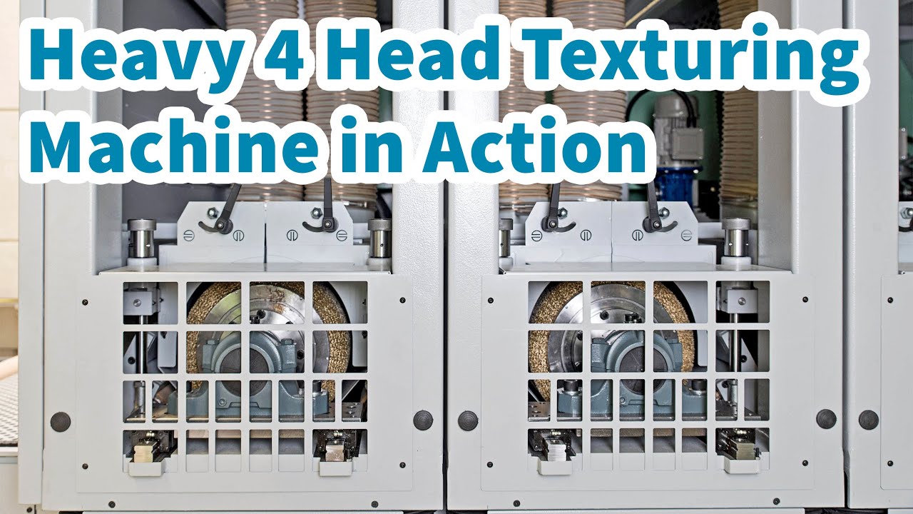 K&Uuml;NDIG Heavy 4 Head Brushing Machine testing