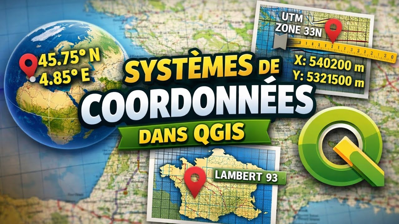🔴 QGis : L’Erreur #N°1 sur les Systèmes de Coordonnées (À Éviter Absolument)