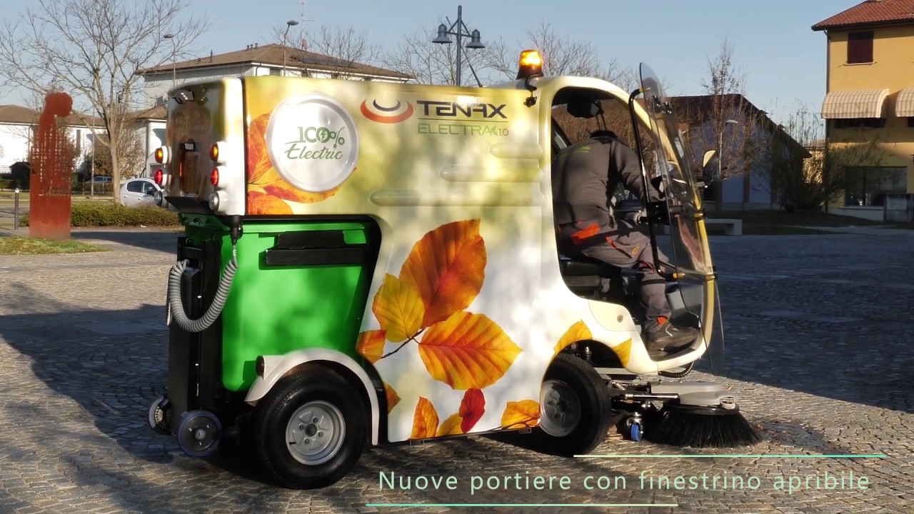 Tenax Electra 1.0- spazzatrice 100% elettrica 48 Volt