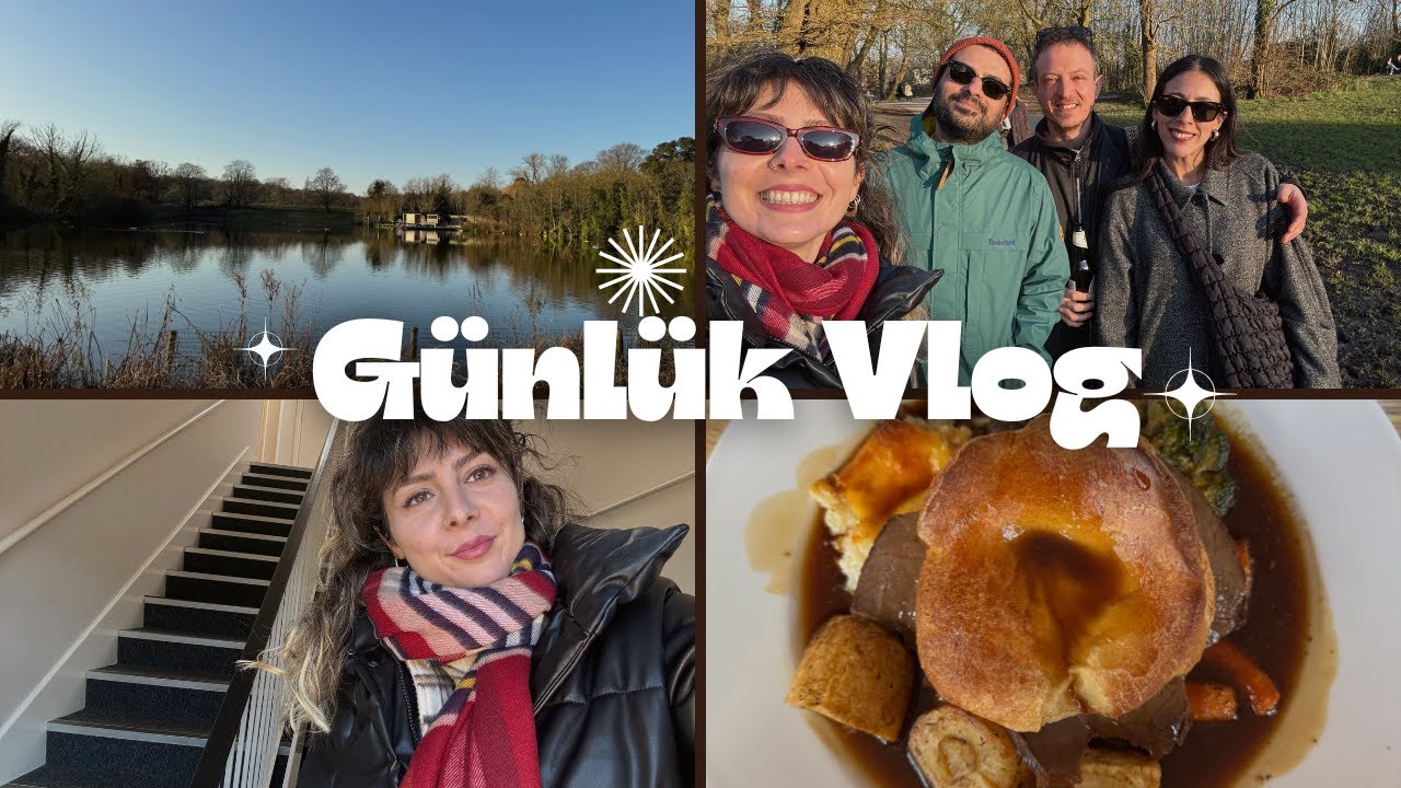 İngiltere'de Bir Pazar Klasiği Sunday Roast Yemeğe Gidiyoruz | Arkadașlarımızla Yürüyüș