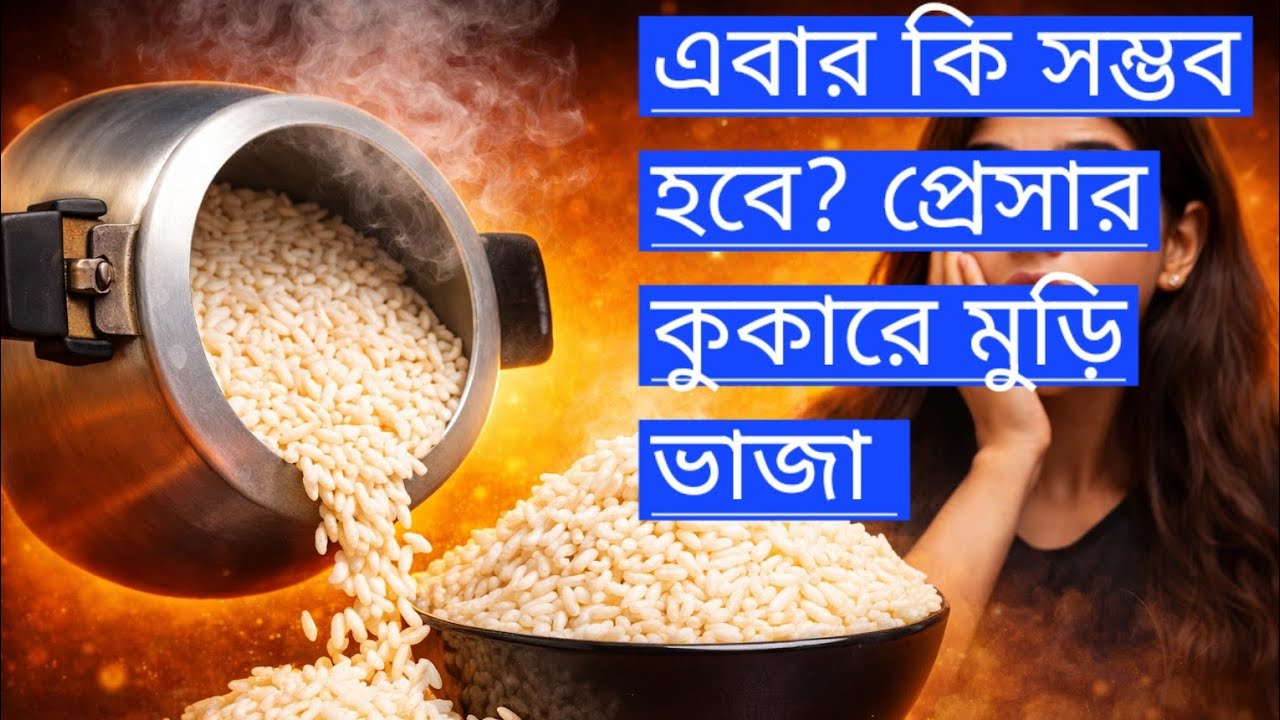 এবার কী Possible? 😱 প্রেসার কুকারে মুড়ি ভাজা |Arifa's Ranna Bazar 