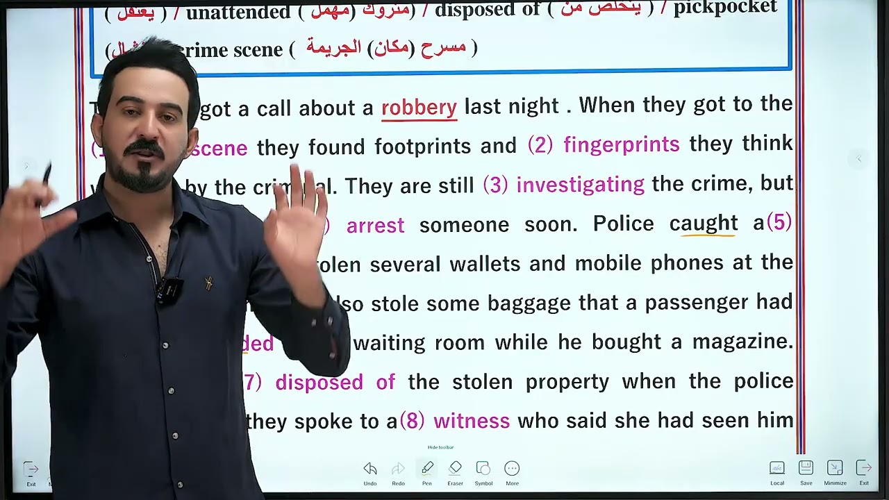  إنكليزي سادس اعدادي / يونت 2 / شرح تمرين التسقيط صفحه 194 وتمرين missing vowels صفحه 214