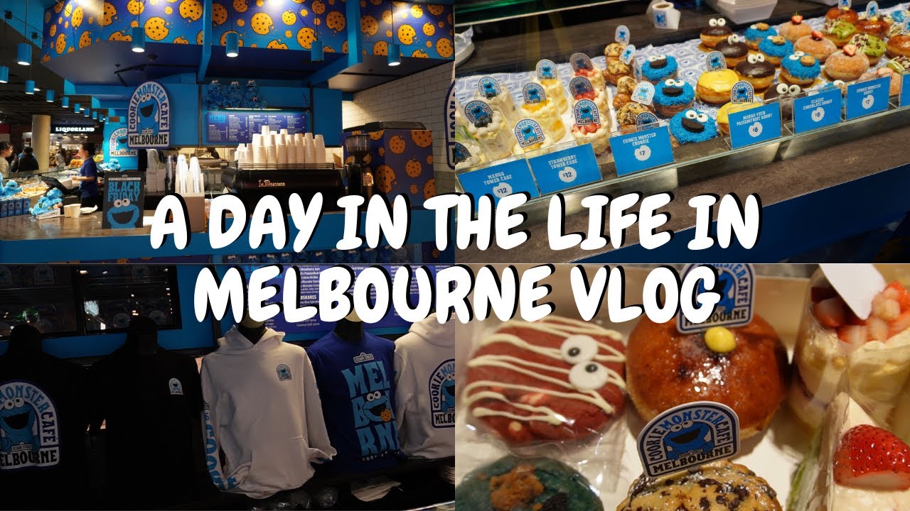 MELBOURNE DIARIES VLOG! | Cookie Monster Collab Cafe Melbourne, @miniso.official