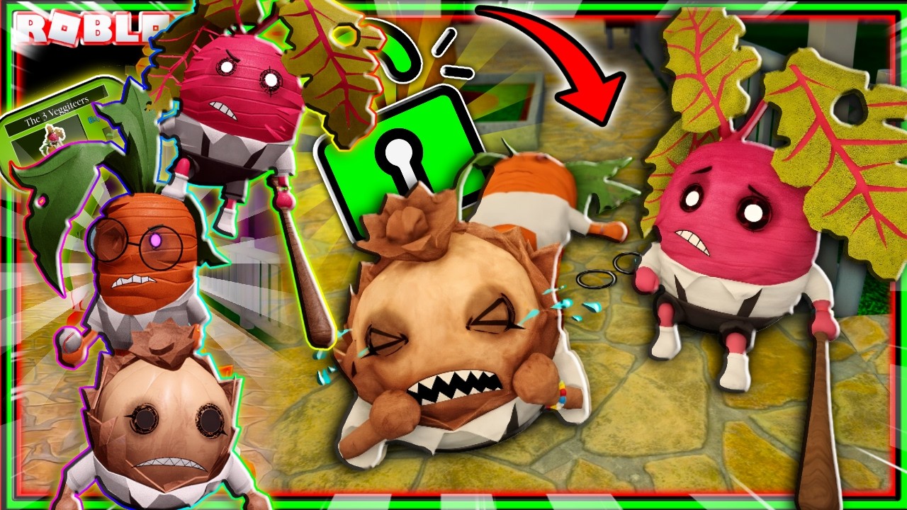 🔥CONSEGUIMOS a SKIN SECRETA na PIGGY ❗(The 3 Veggiteers)😲 #piggy 💥