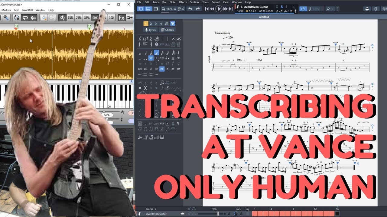 Transcribing At Vance Only Human - Olaf Lenk Neoclassical Shred!