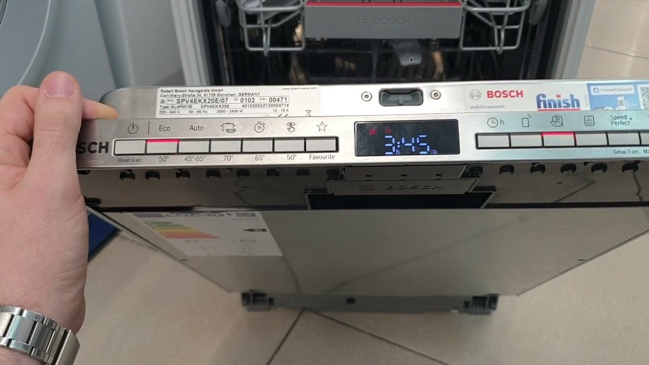 Посудомойка Bosch. Настройка жёсткости воды!