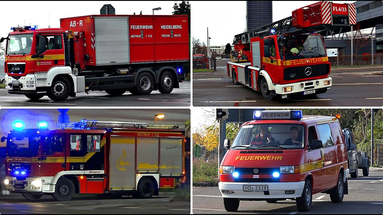 [BLAULICHT HEIDELBERG 🔥🚒] ● WLF mit AB-Rüst, MZF-AT uvm. ● Einsatzfahrten BF & RD in Heidelberg 🚨