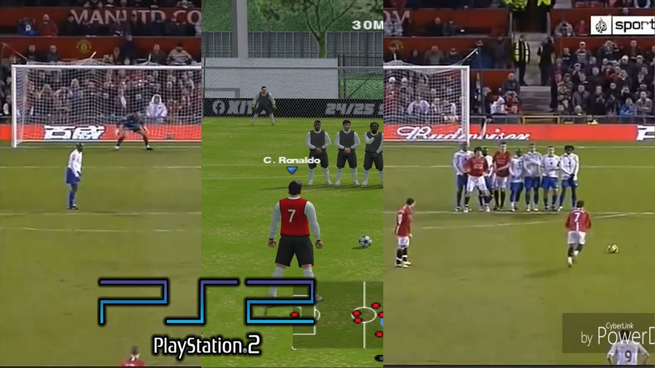 PS2  | Truco Tiro LIBRE a lo CRISTIANO RONALDO del MU en PES 2025 ! !