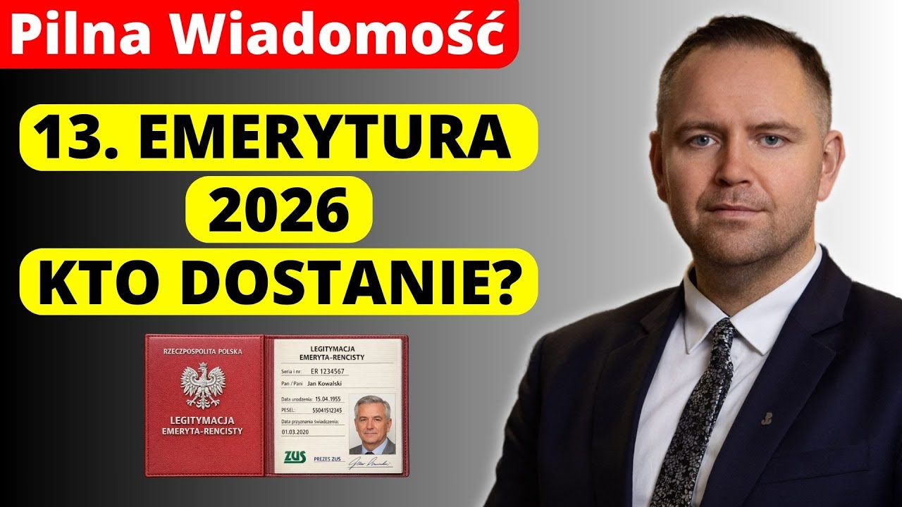 13. emerytura 2026 – nowe zasady wypłaty. Sprawdź, czy się kwalifikujesz