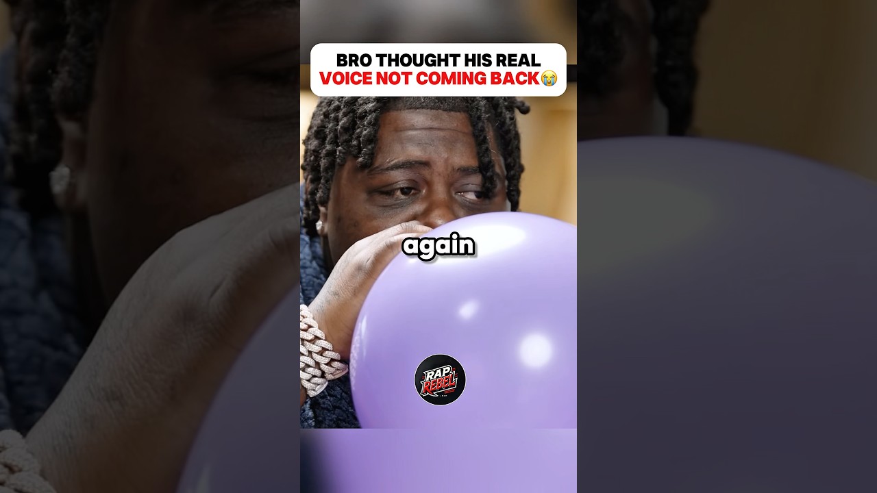 Kiedy BigXThaPlug wypr&oacute;bował balon z helem😭😂 #rap #szorty