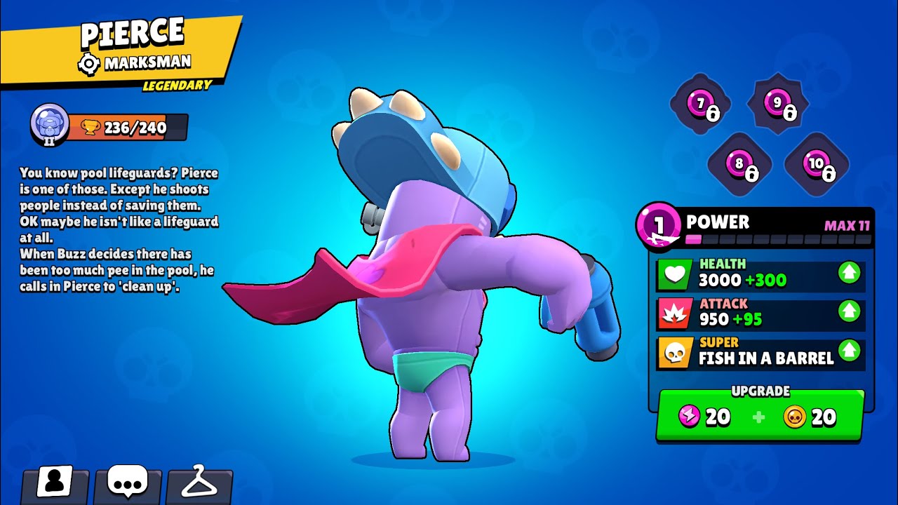 Road to Power 1 Pierce 1000 Trophies - Part 2 - Brawl Stars