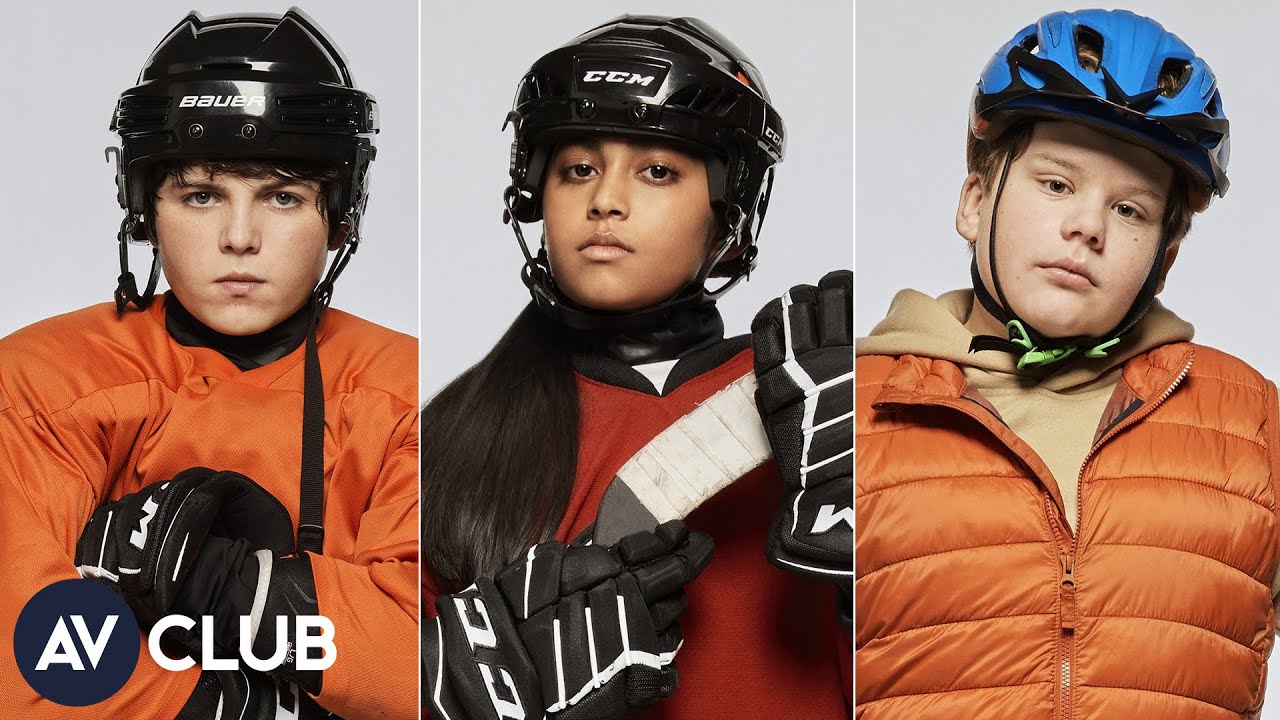 The kid cast of The Mighty Ducks: Game Changers on podcasts and sheet cake